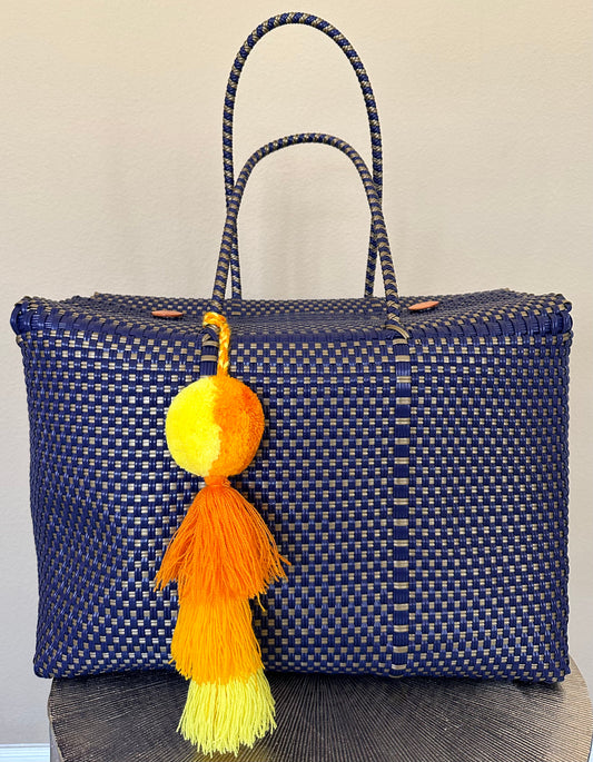 Dark Blue & Gold Bag